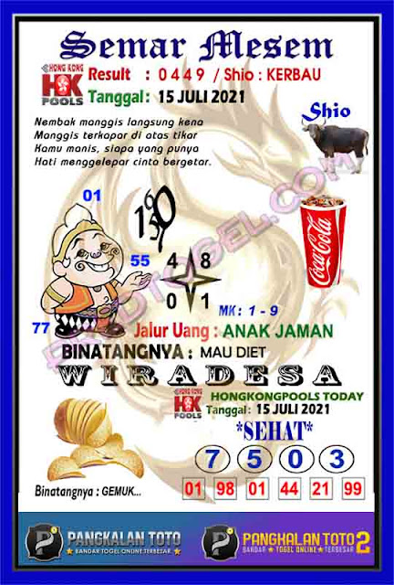 Prediksi Syair Hk 15 Juli 2021 Syair Hongkong Pangkalantoto