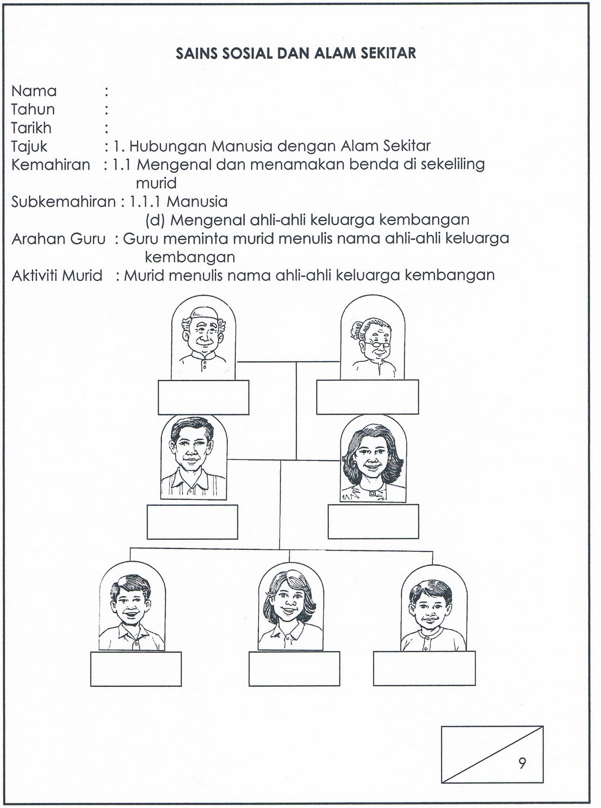 Tema Keluarga Lembaran Kerja Keluarga Saya Prasekolah Vrogue Co