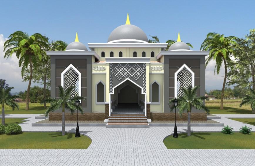 Desain Masjid  Minimalis  1 Lantai Rumah Joglo Limasan Work