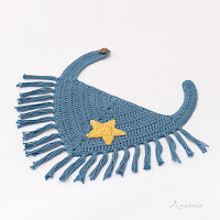 Crochet baby bandana by Anabelia Craft Design