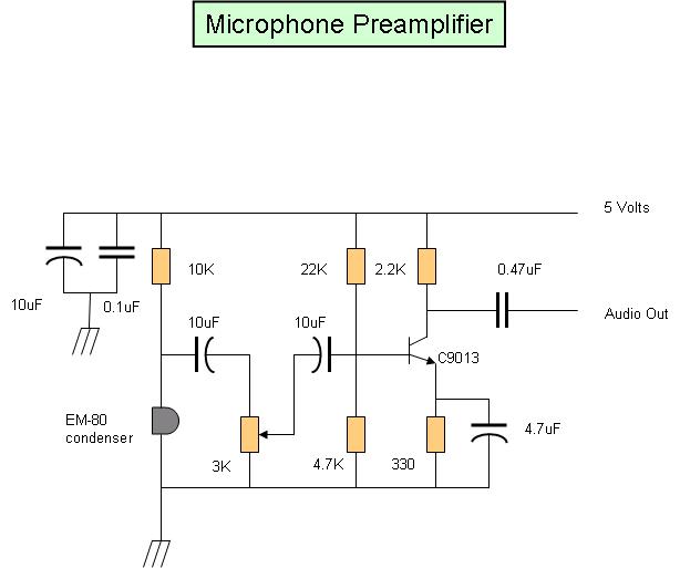 Microphone To Speaker Amplifier Circuit