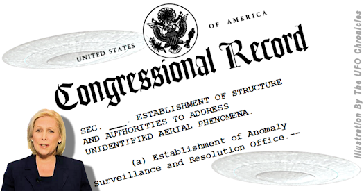 Senator Kirsten Gillibrand Submits UFO / UAP Amendment for National Defense Authorization Act