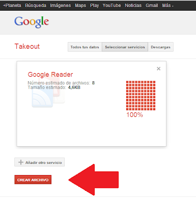 Google TakeOut Como exportar las suscripciones Google-TakeOut