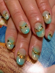 nail designs easy short nails glitzy summer