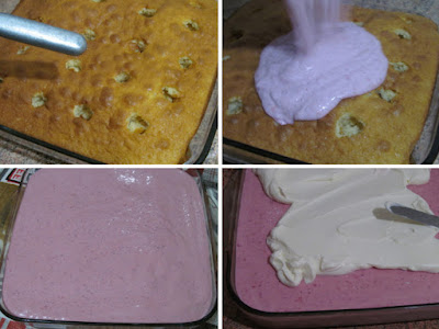 "Дырявый" пирог с творожно-клубничной начинкой