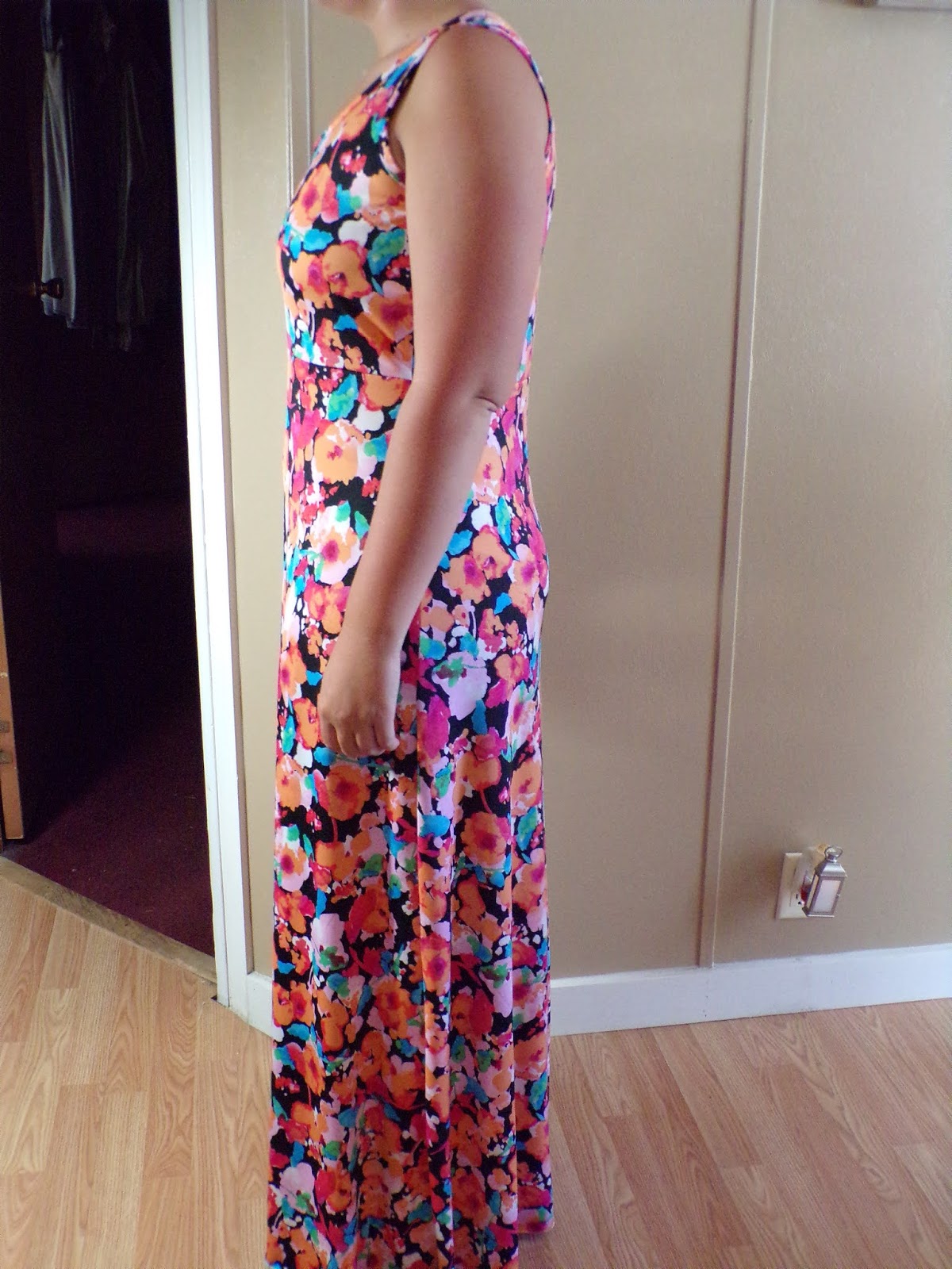 Sew Plus: Love Notions Summer Basics Floral ITY Knit Tank Maxi Dress