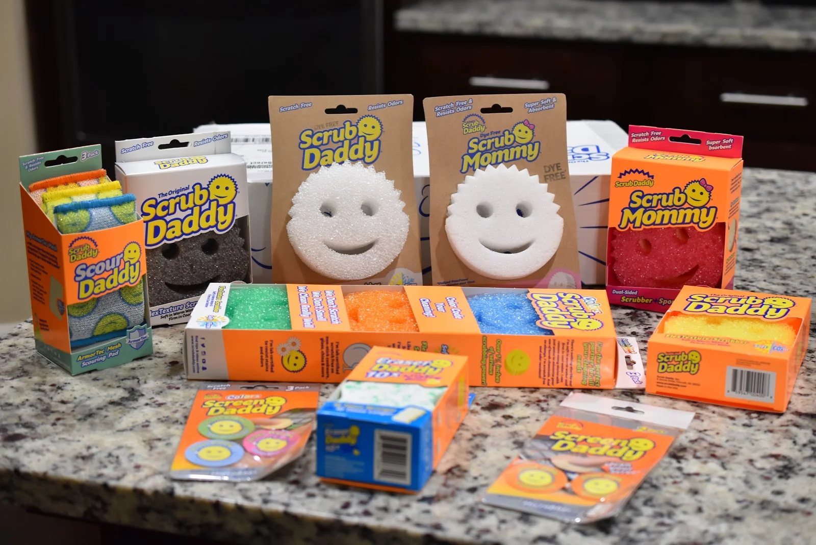 Meet the Scrub Daddy Product Family, Smiling Scrubbers, Sponges, Erasers,  Souring Pads & More