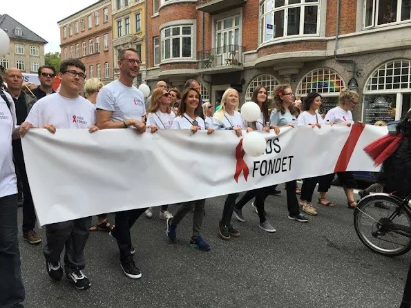 Princess Marie of Denmark attended Copenhagen Pride 2016 events at the City Hall Square (Regnbuepladsen) in Copenhagen