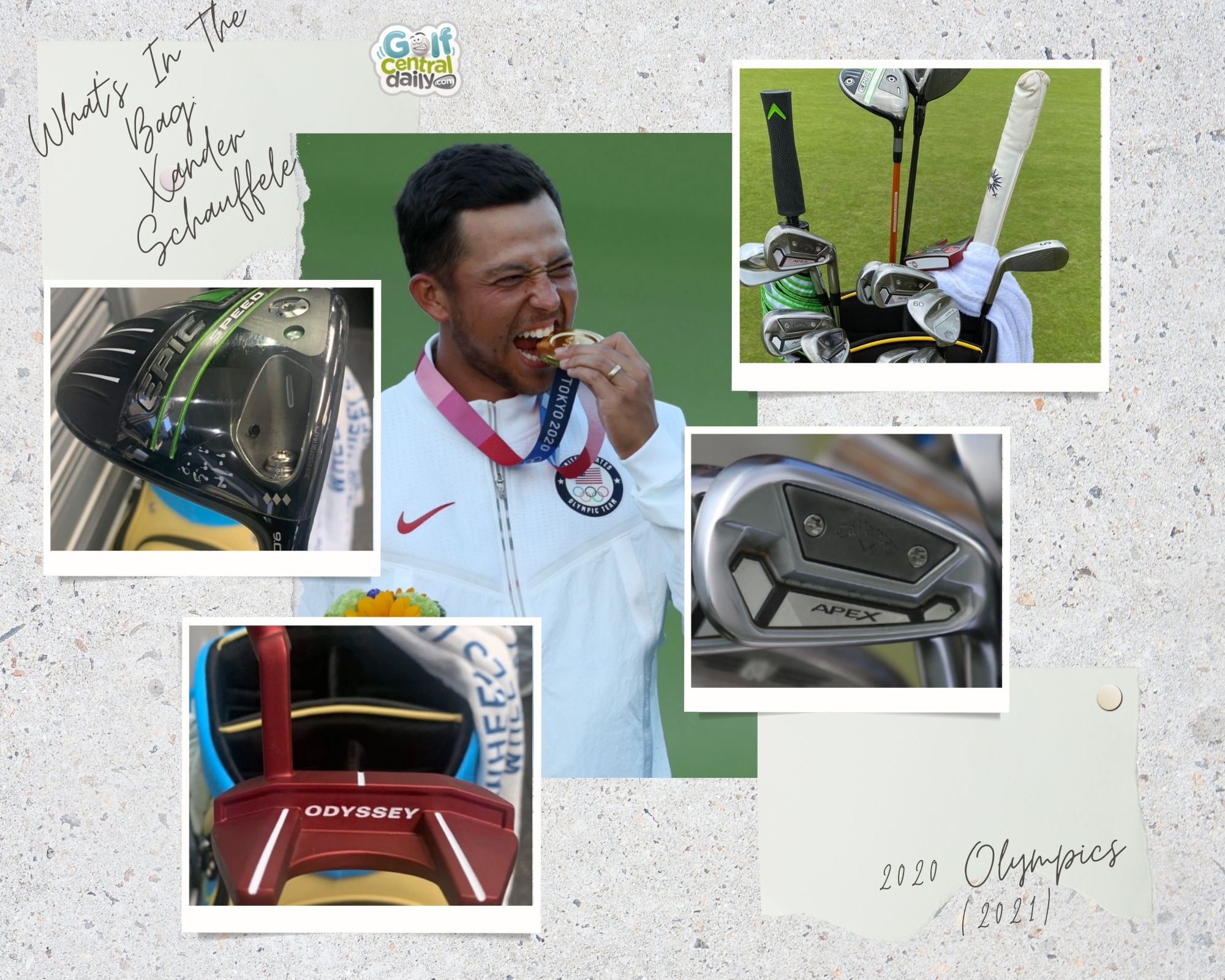 What's In The Olympic Winning Bag Xander Schauffele GolfCentralDaily