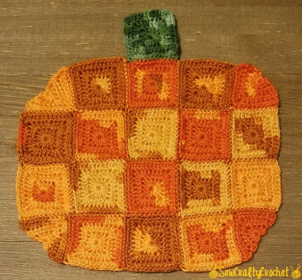 Crochet Pumpkin Placemat Sew Crafty Crochet