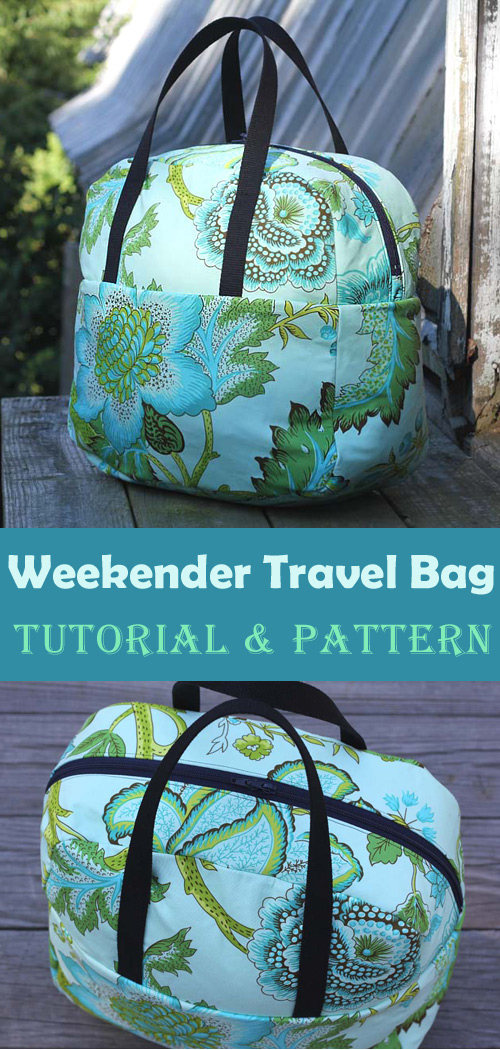 Weekender Travel Bag. Tutorial & Pattern