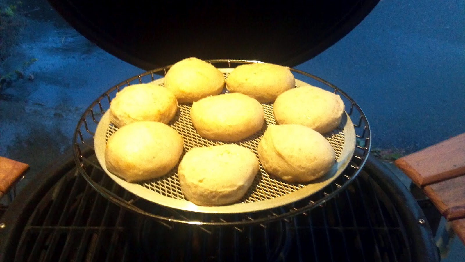 BarBQue "Akorn" steel kamado Kamado Twice Smoked Ham