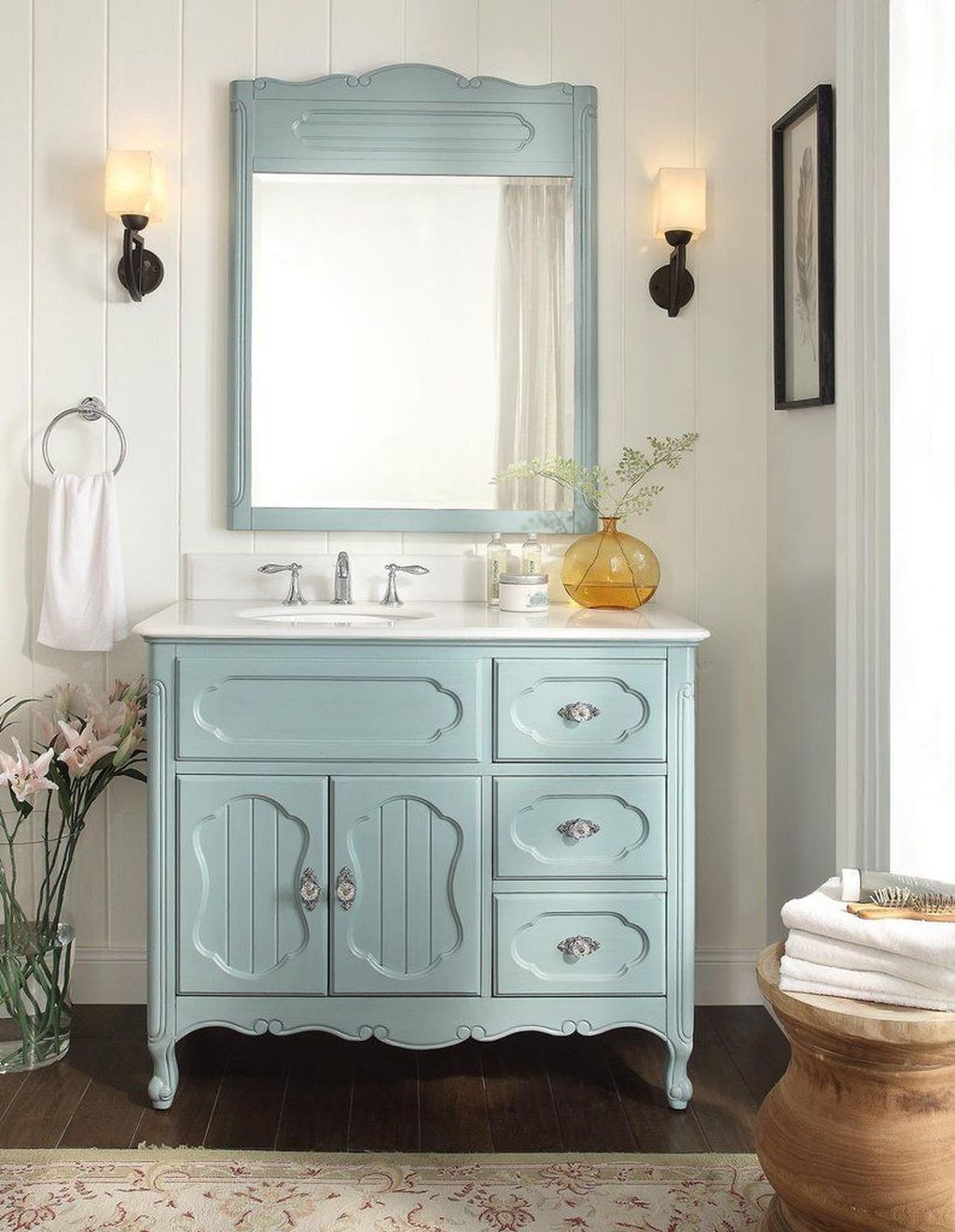 30+ Cheap And Easy DIY Bathroom Vanity Makeover Ideas ~ cameretta003