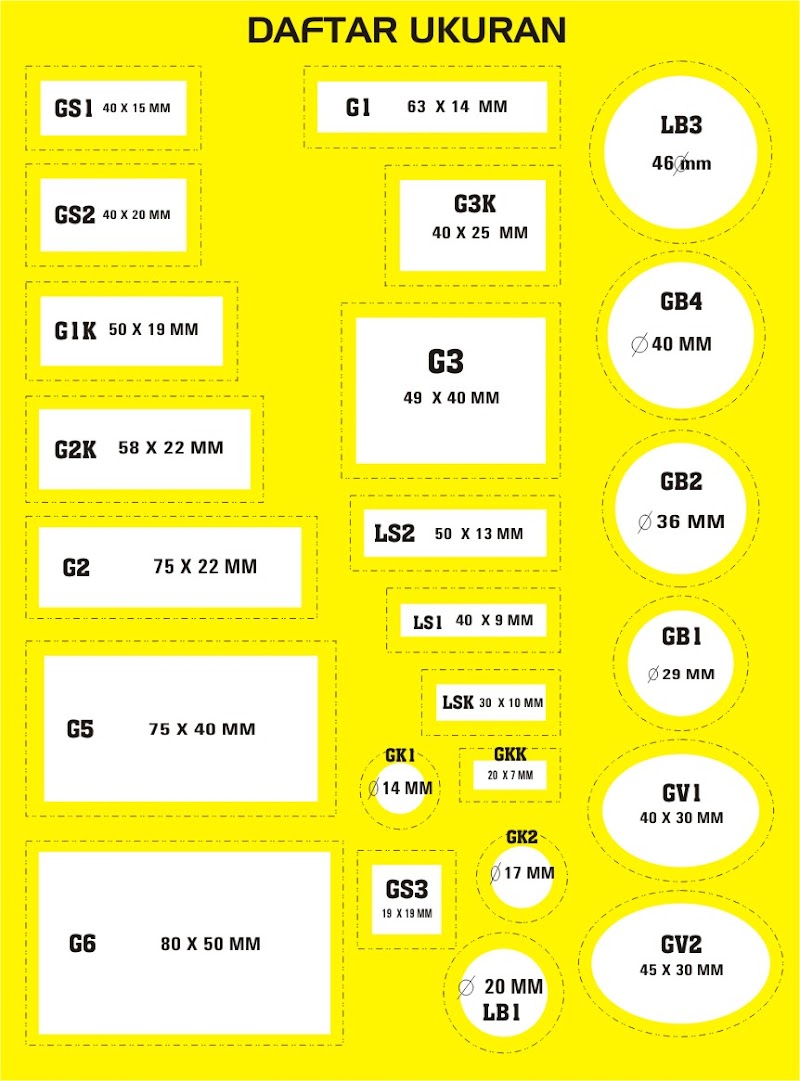 22+ Penting Ukuran Cap Kotak