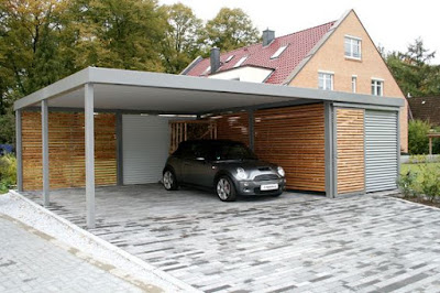 Model garasi samping rumah