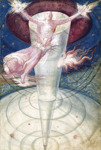 Вселенная создана вездесущим творцом. Изображение 1573 года создано португальским художником Франсиско де Холанда и одно из сотен в книге «Космиграфика: изображение пространства во времени». Biblioteca Nacional de España