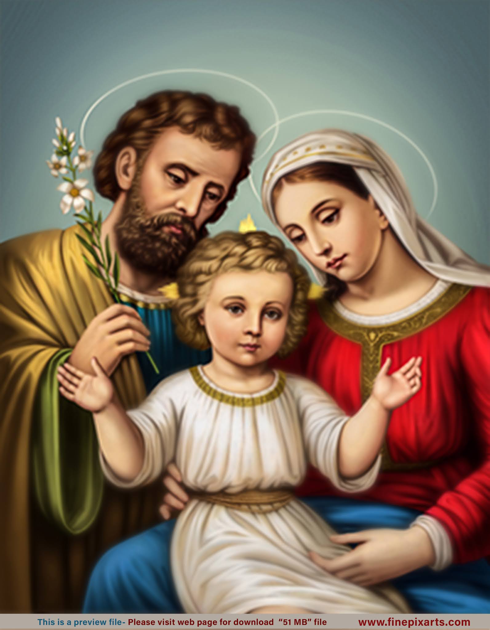 Holy Family Blue Colour 51 MB