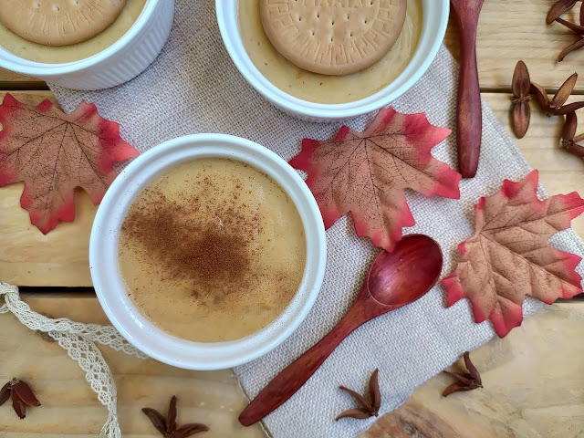Natillas de manzana. Postre de otoño, aprovechamiento, fácil, tradicional, canela, rico, sin horno Cuca