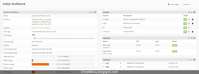Ya tenemos nuestro OPNsense listo para produccion Ya tenemos nuestro OPNsense listo para produccion