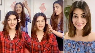 kriti sanon and nupur sanon nupur sanon turns into a hair stylist for sister kriti sanon