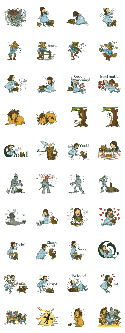 Line Creators Stickers The Wizard Sticker Of Oz