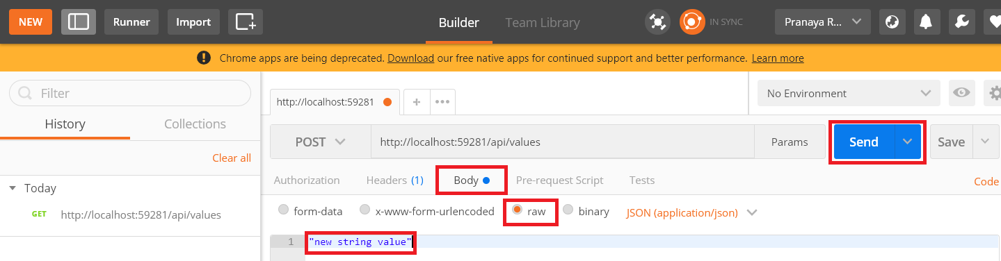 postman web api postman web api