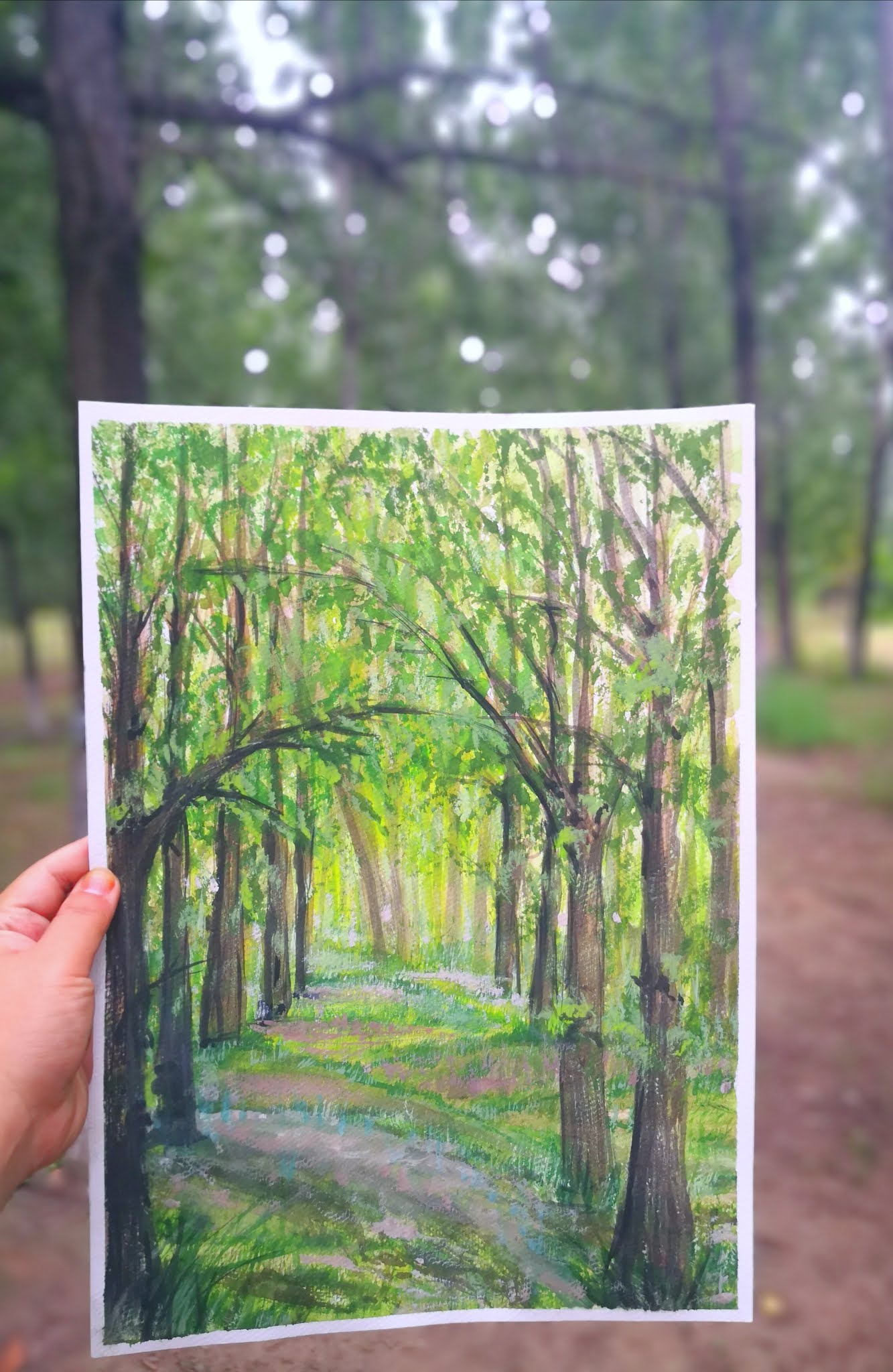 Two painting methods of pine trees. How to draw a tree? come to see my