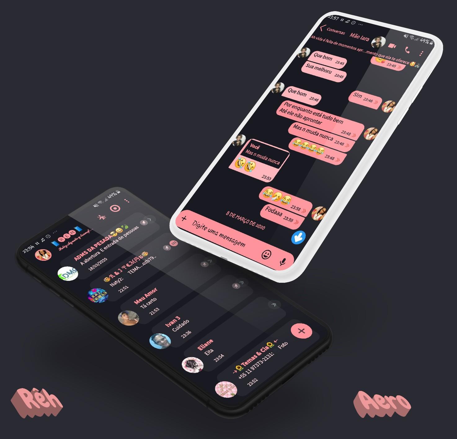 Dark 3 Theme For YOWhatsApp & Aero WhatsApp By Reh