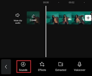 tap the sounds option tap the sounds option