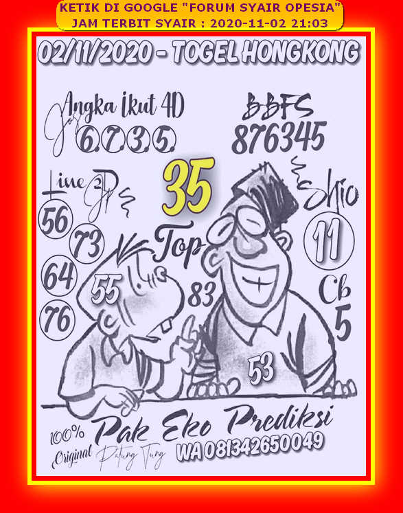 Prediksi Syair Hk 02 November 2020 Surabaya