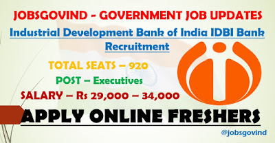 IDBI Bank Recruitment 2021