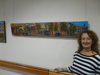 exhibition of plein air oil paintings of Sydney by industrial artist Jane Bennett