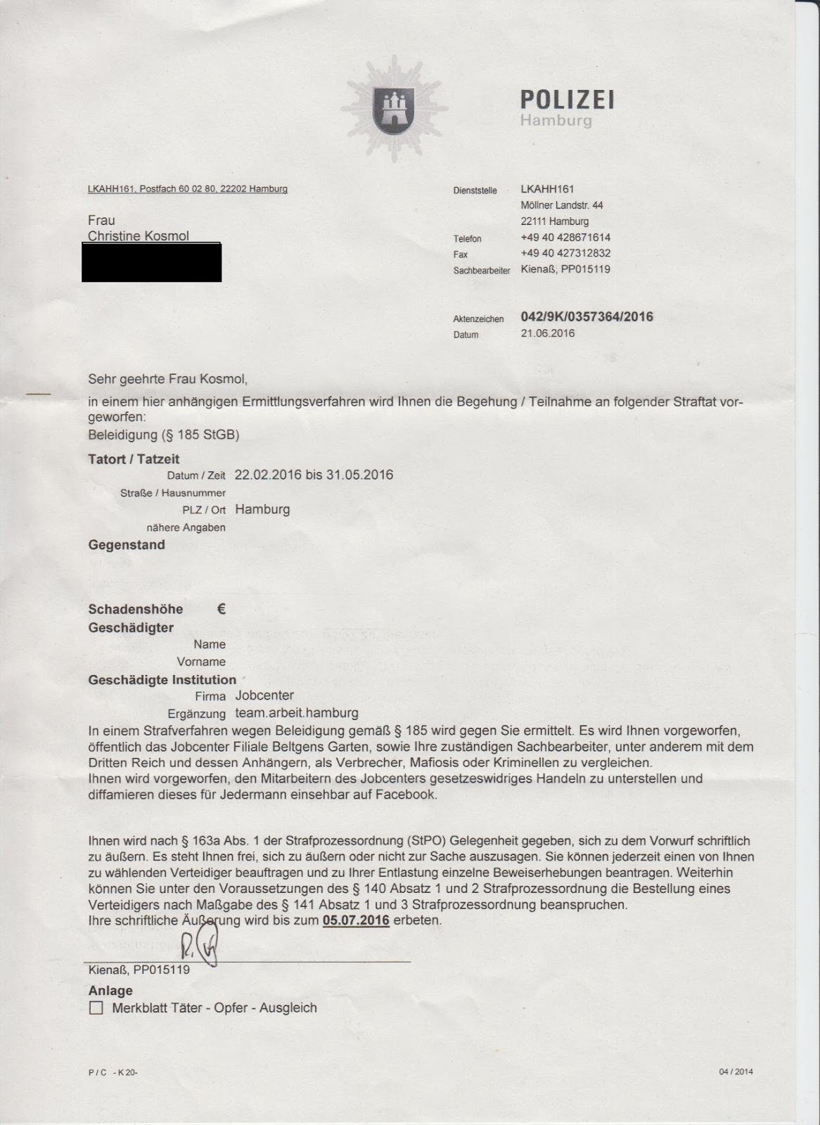 Gerichtsverfahren Und Klageprozesse Christine Kosmols