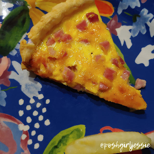 Easy ham and cheese quiche