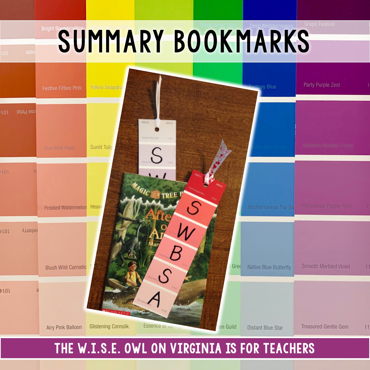 Obsessed with Paint Chips Virginia is for Teachers