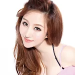 Very Cute Asian Girl Pink Foto 2