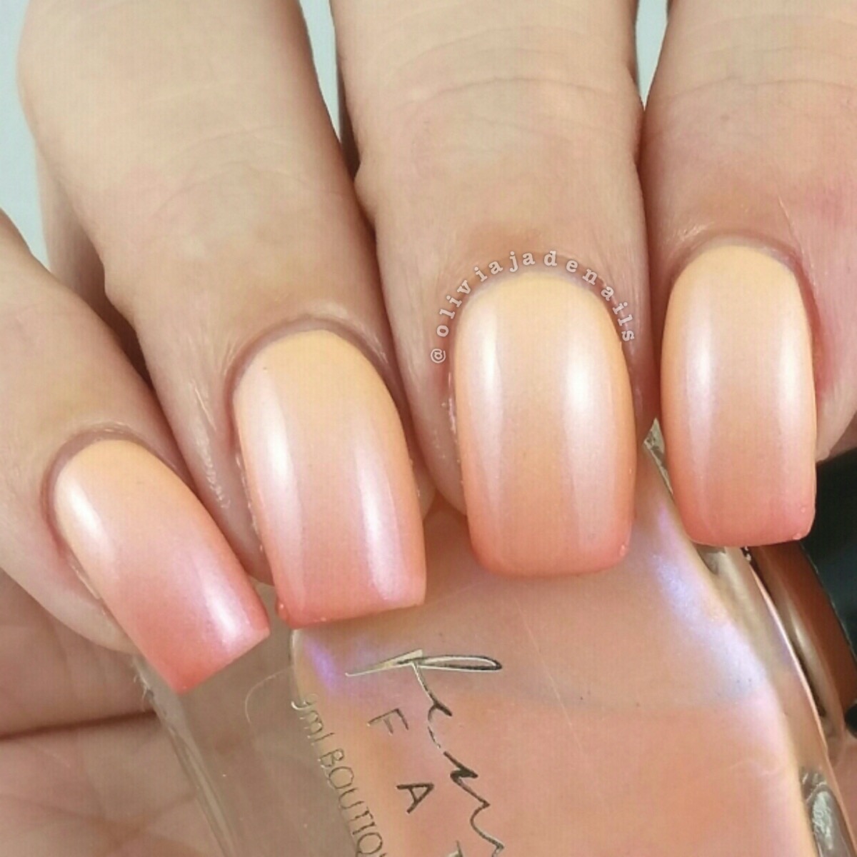 Femme Fatale Cosmetics Snow White swatched by Olivia Jade Nails