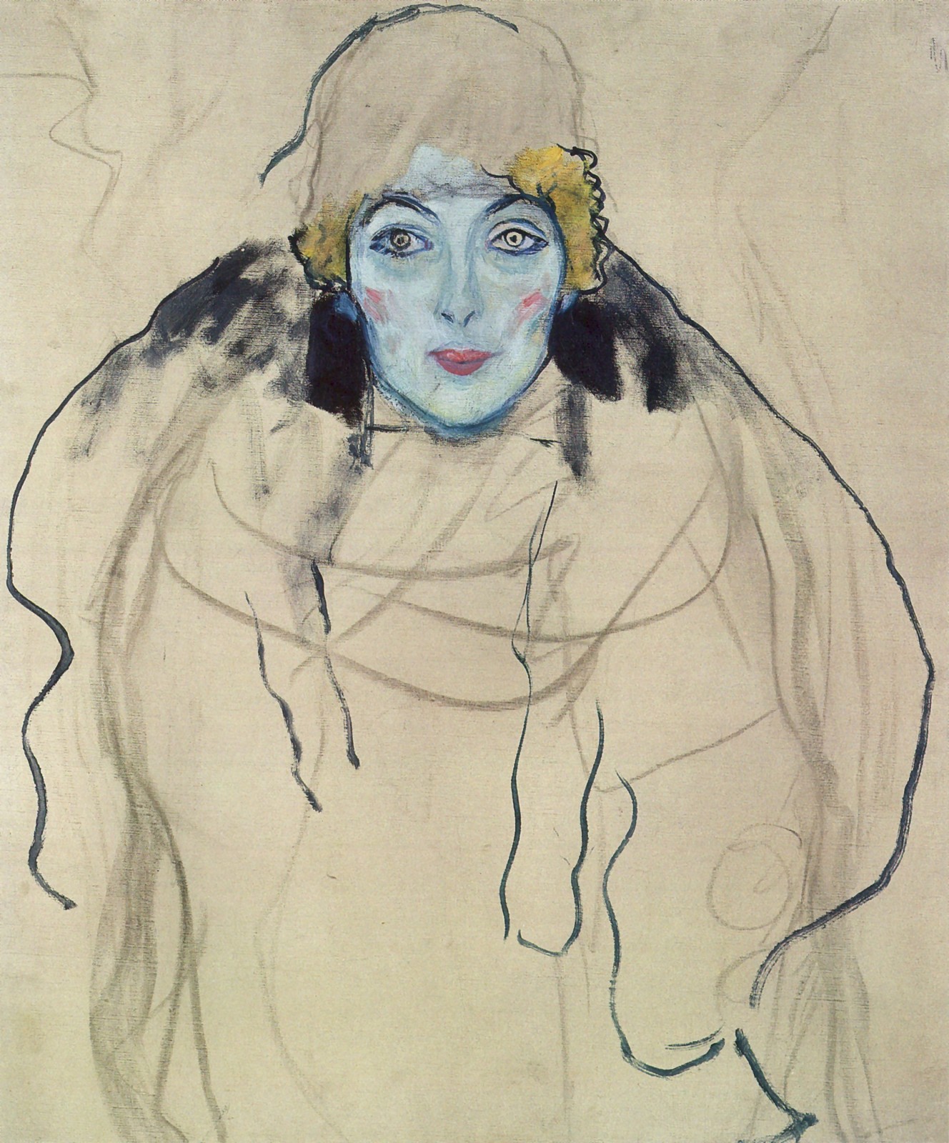 Gustav Klimt damenbildnis en face