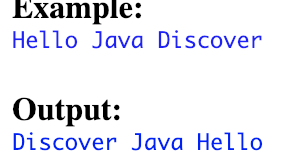 Reverse words in a given String using recursion - Java Discover