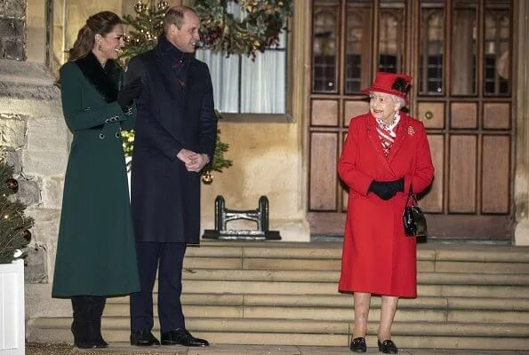 Queen Elizabeth, the Duke and Duchess of Cornwall, the Duke and Duchess of Cambridge, the Earl and Countess of Wessex, Princess Anne