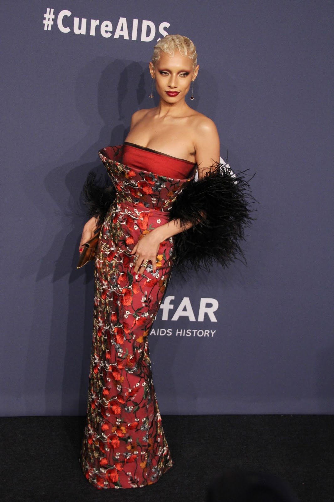 Jazzelle Zanaughtti Clicks at 22nd Annual Amfar Gala in New York 5 Feb-2020