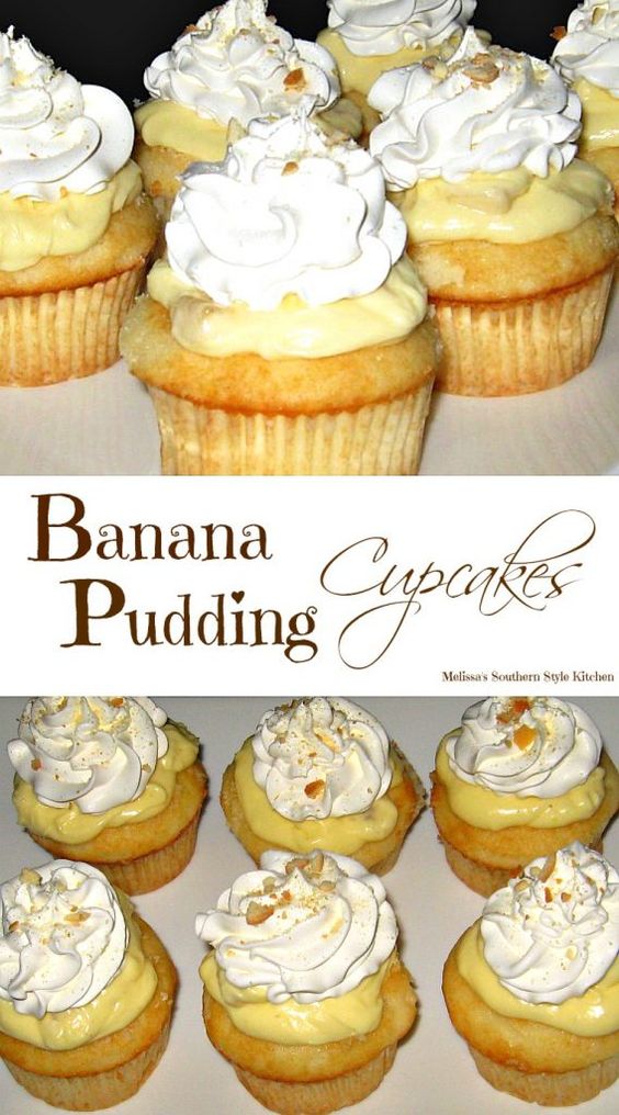 Banana Pudding Cupcakes - My Favorite Recipe