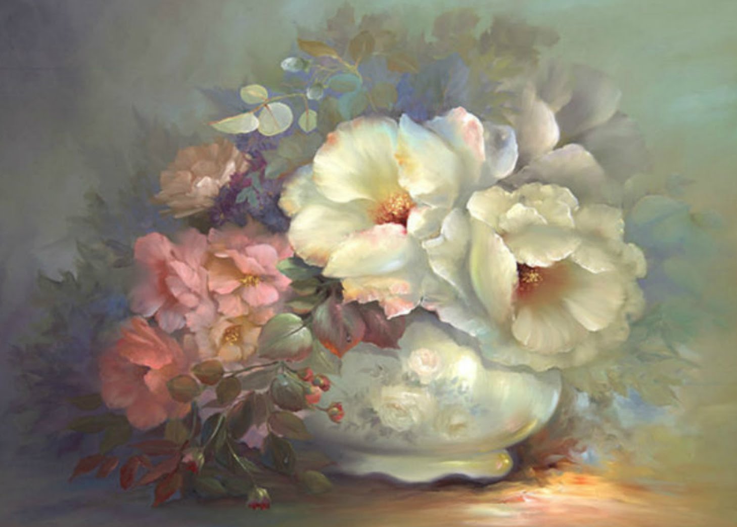 Gary Jenkins, 1962 Still life of flowers Tutt'Art Pittura