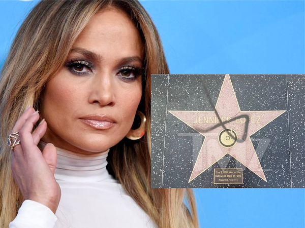  Estrella de Jennifer Lopez en Hollywood ha sido vandalizada