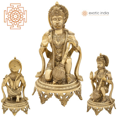 Aashirvada Hanuman Brass Sculpture Aashirvada Hanuman Brass Sculpture