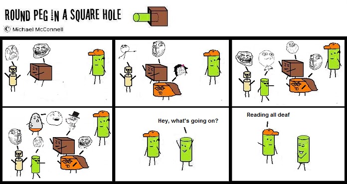 a Square Hole - LOL MEME