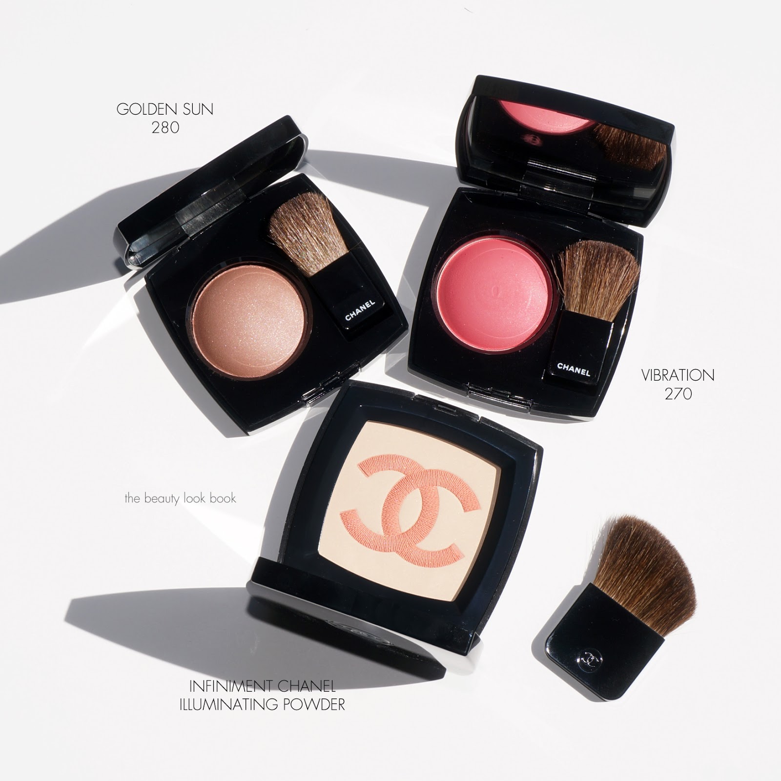 Chanel Joues Contraste Powder Blush in Golden Sun and Vibration and  Illuminating Powder Infiniment Chanel - The Beauty Look Book