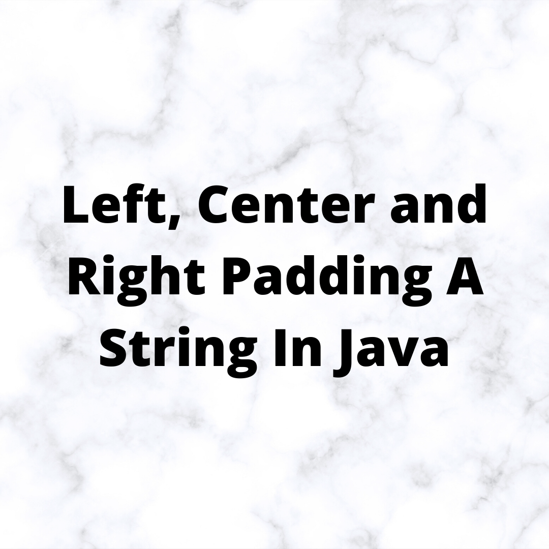 Pad a String Write a program in Java to pad a String. ISC Computer Science ICSE Computer