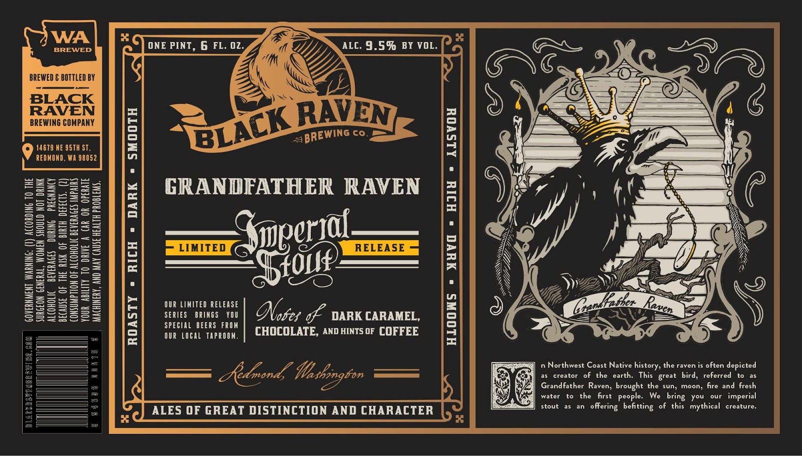 Black Raven Grandfather Raven Imperial Stout, Second Sight