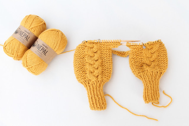 yarn knitting skeins mustard